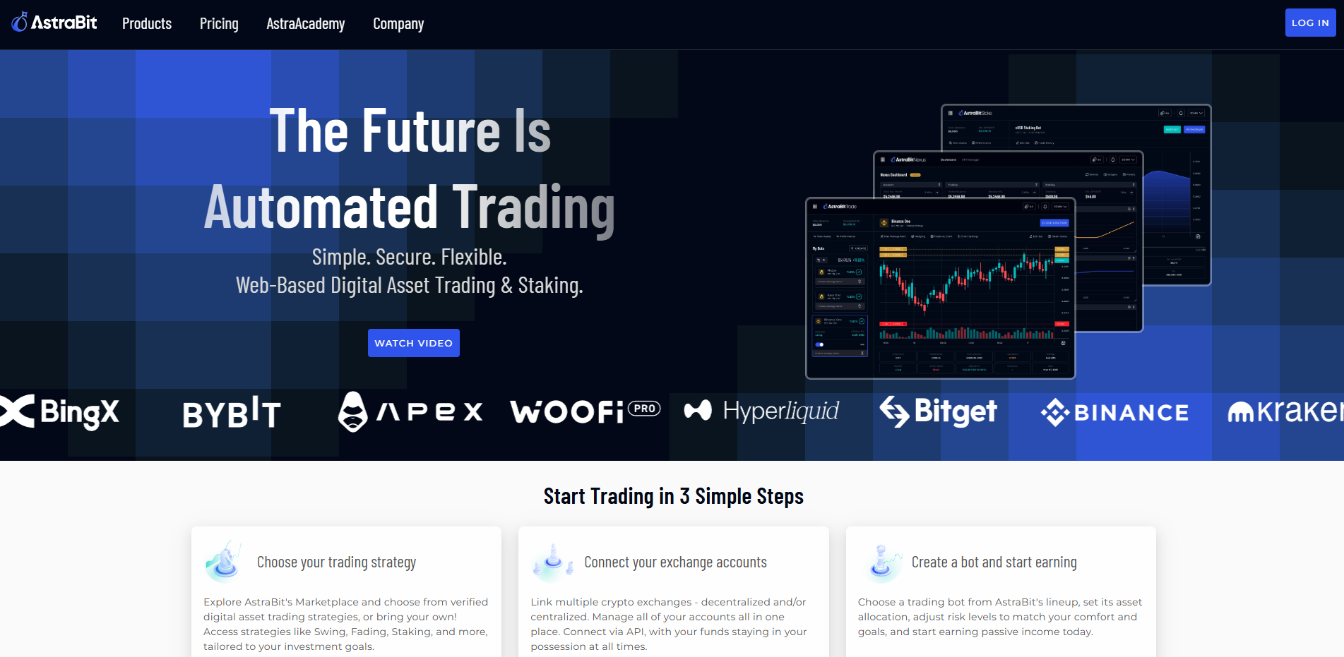 AstraBit homepage
